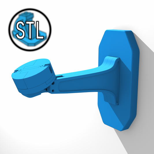 3D Printable Wall-Mounted Medium LEGO Display Stand Files