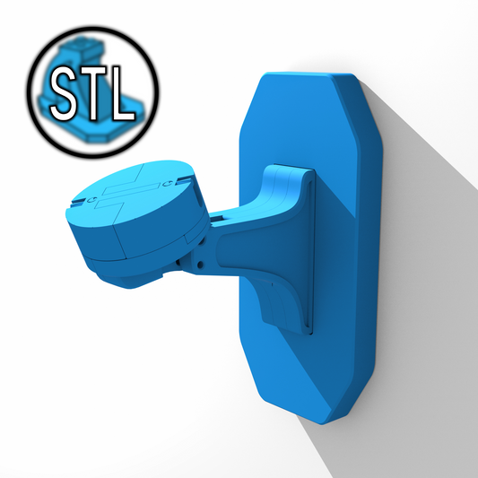3D Printable Wall-Mounted Small LEGO Display Stand Files